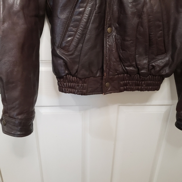 Aviator Bomber Jacket VINTAGE Banana Republic - Picture 4 of 12
